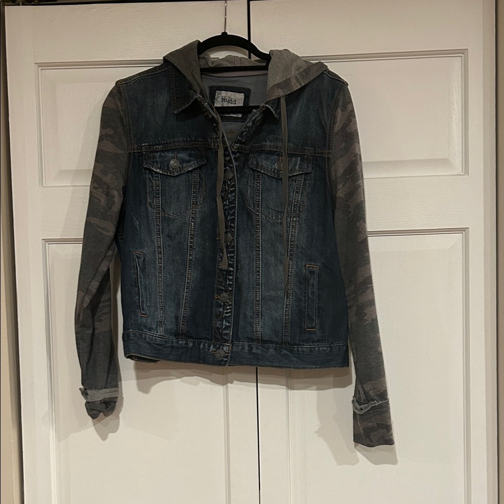 Mudd Denim and Gray Camo Jacket